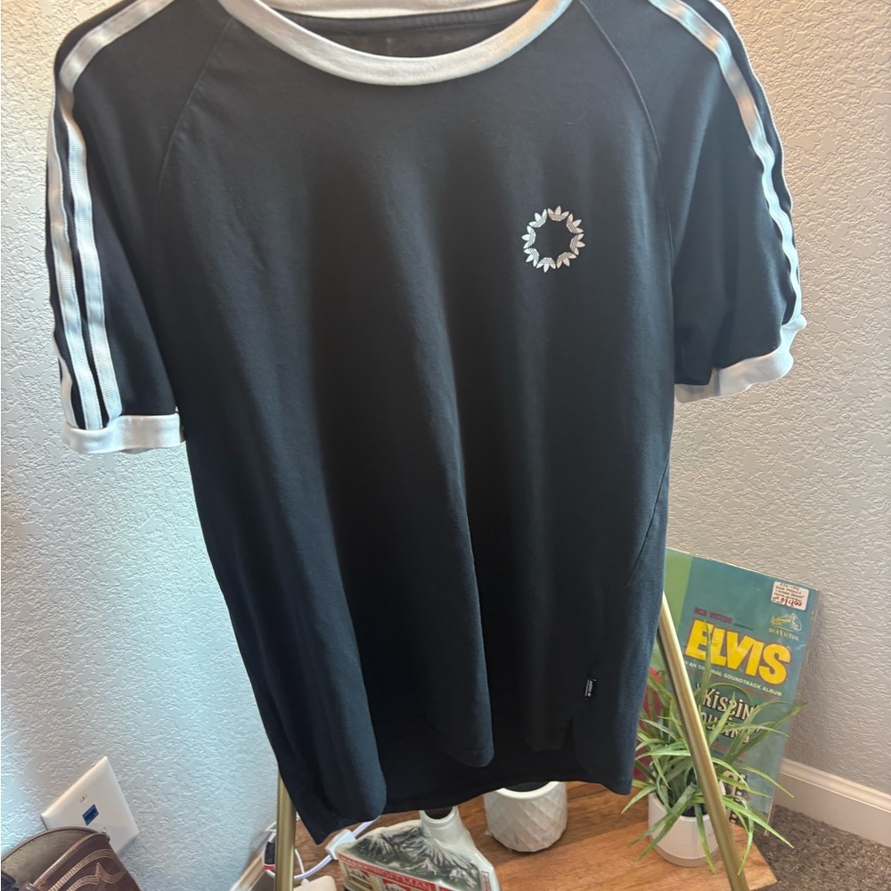 adidas Black and White Short Sleeve Tee